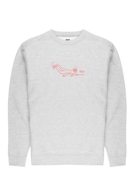 Мъжка качулка -  Памук/Полиестер - Сив