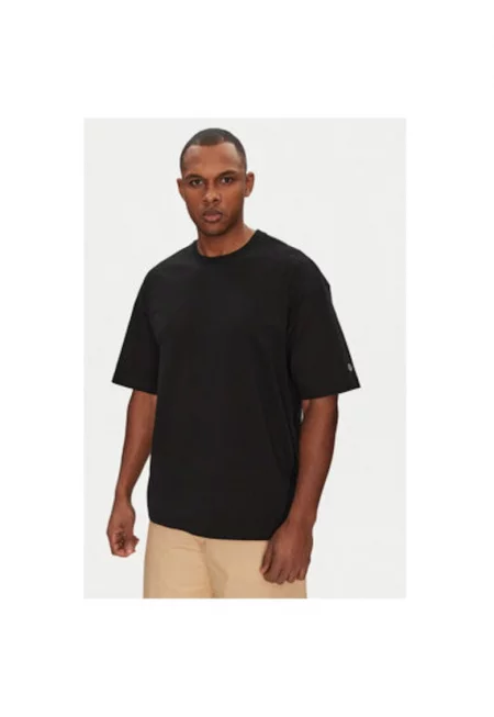 Мъжка тениска  220714 - памук - черна - Черен