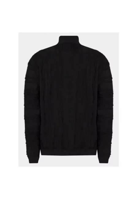 Мъжки пуловер -  303366339 - Памук - Черен - Черен