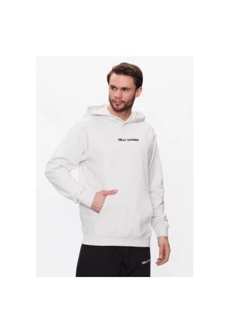 Мъжки суитшърт -  302626793 - Памук/Полиестер - Бял - Бял