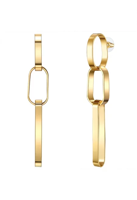 Обеци с покритие от 14K злато - Златист