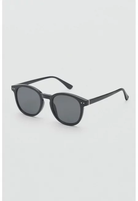 Овални слънчеви очила - Черен