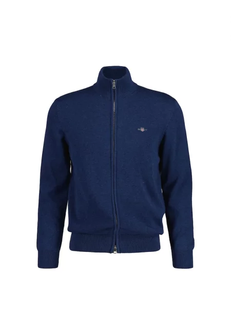 Памучен суитшърт с цип