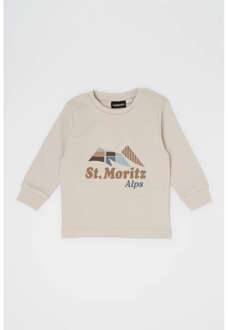 Памучна блуза с фигурален принт