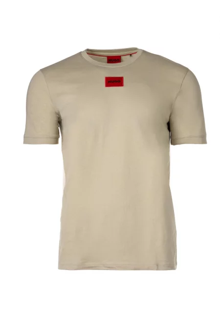 Памучна тениска Diragolino 212 - Бежов