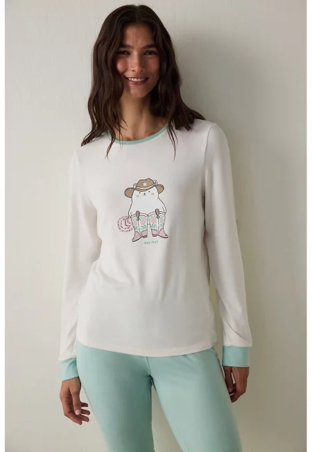 Пижама с десен