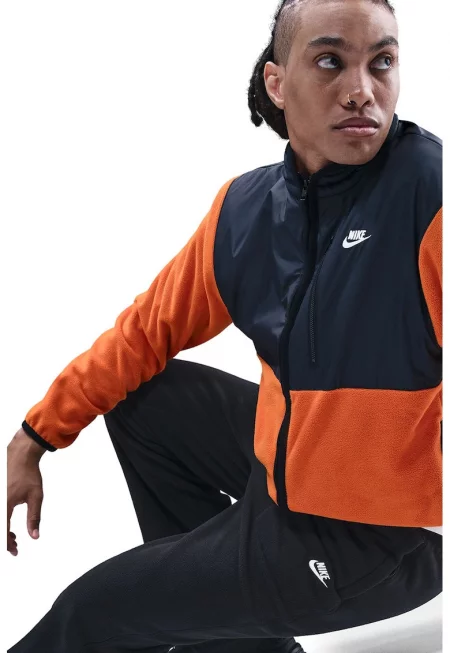 Поларен спортен панталон Club с регулируема талия - Бял/Черен