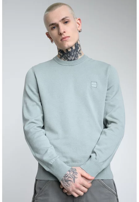 Пуловер Kanovano с памук и кашмир - Светлозелен