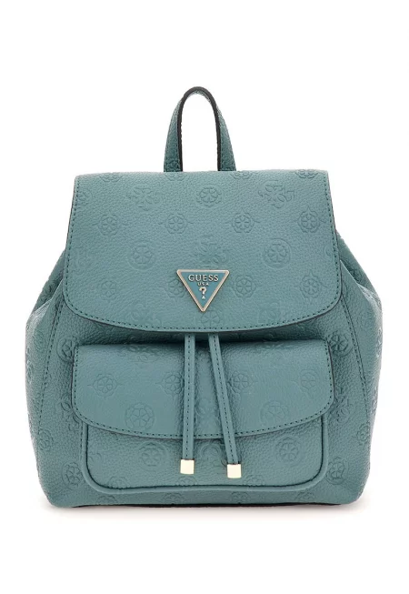 Раница Deesa от еко кожа с верижки - Светлозелен