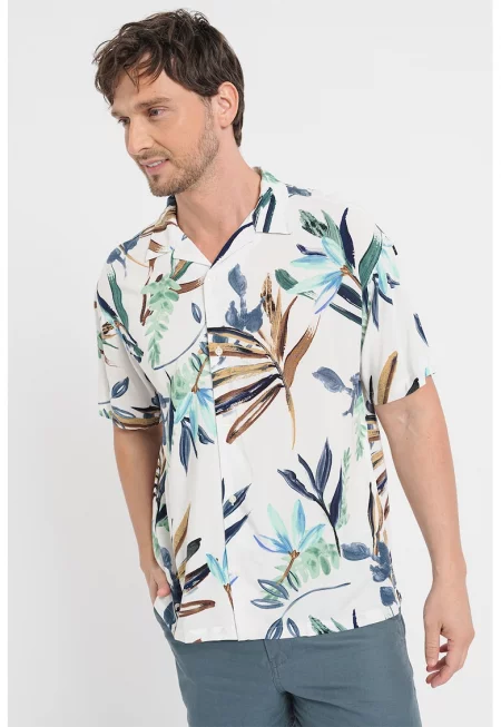 Риза Hawaiian със свободна кройка