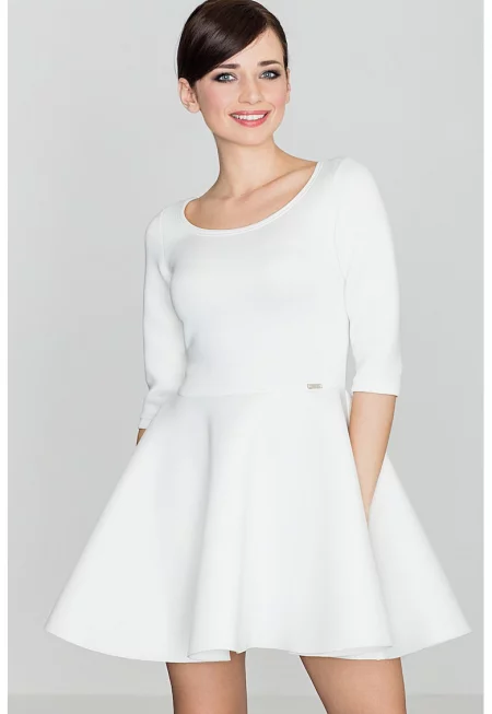 Рокля  K227 - екрю - полиестер -