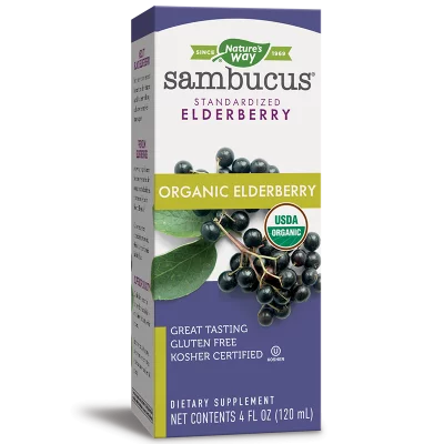 Самбукус Оргáник сироп с черен бъз - Sambucus Organic Syrup, 120 ml