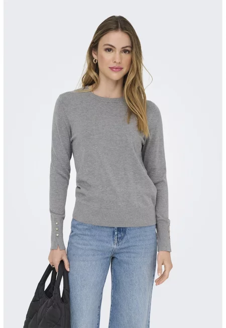 Слим пуловер с копчета на маншетите