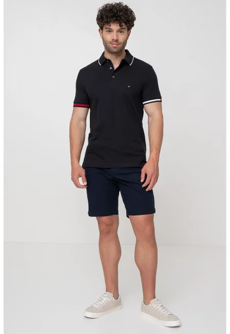 Слим тениска Signature с яка