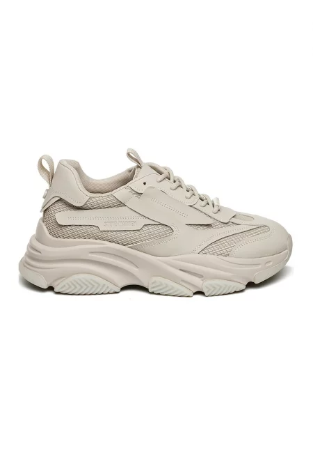 Спортни обувки Possess с мрежести зони - Сиво-бежов