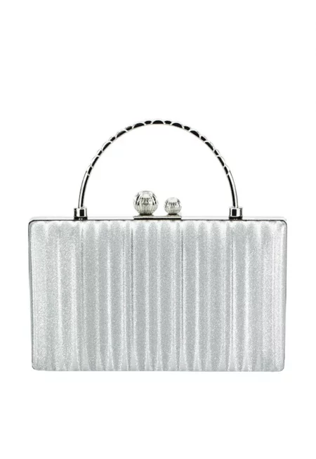 Сребриста чанта - клъч с дръжка BME-622 05 15265