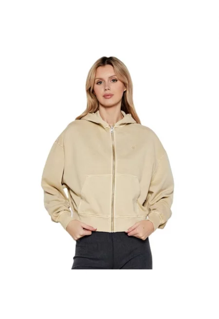 Суитшърт с цип  BOLD WASHED CK APPLIQUEZIP-THRU-J20J225523-PF0