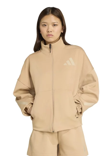 Суитшърт Z.N.E с цип - Бледооранжев