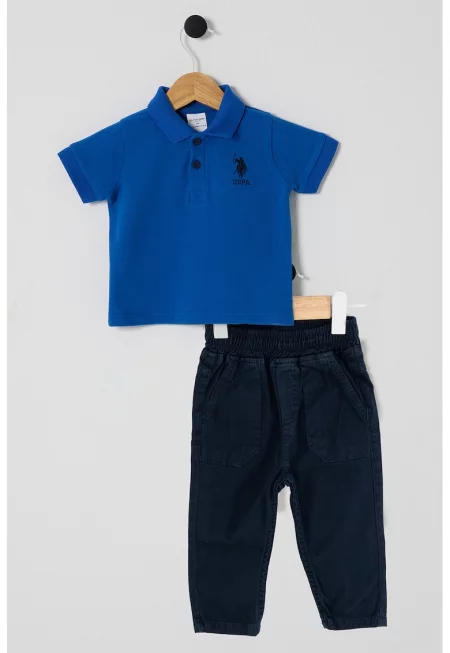 Тениска и дънки - 2 части - Кралско Синьо/Тъмносин