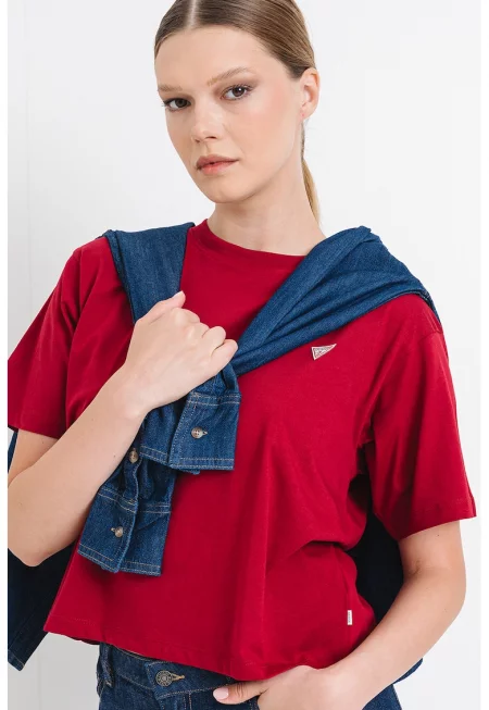 Тениска от памук с лого