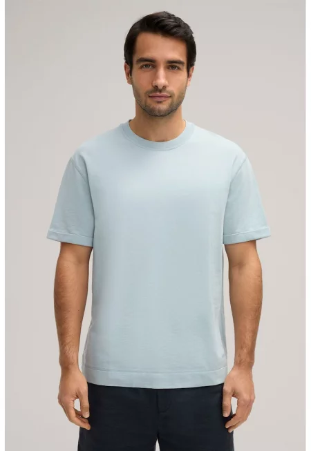 Тениска с кръгло деколте и стандартна кройка 30042491 - Син