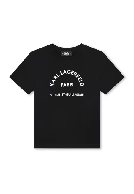 Тениска с овално деколте и лого