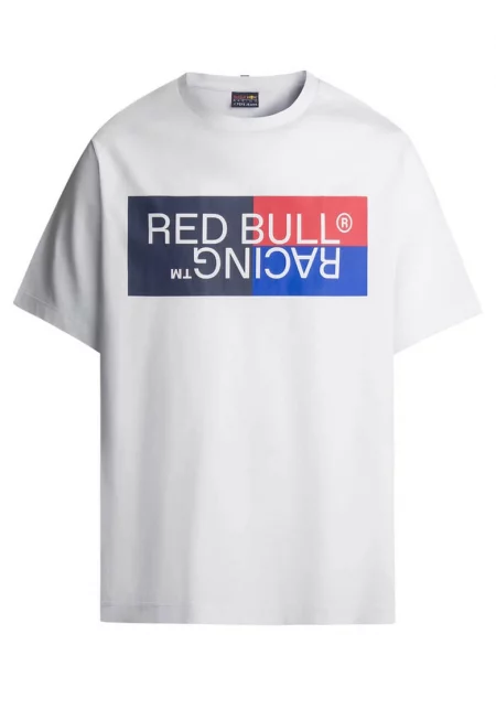 Тениска  x Red Bull Racing Color Block Logo 2024 - памук - тъмносиньо - Бял