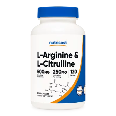 Тонус и енергия - Л-Аргинин + Л-Цитрулин  (L-Arginine + L-Citrulline), 550 mg + 250 mg/120 капсули
