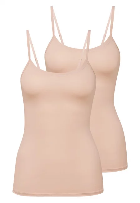 Топ с памук - 2 броя - Бежов