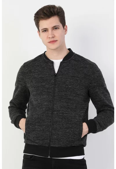 Яке бомбър с джобове встрани