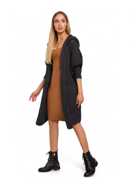 Жилетка с качулка  Акрил - Полиамид - Сива - Универсален размер