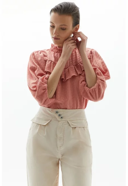 Блуза Jakvolbuz със среднодълги ръкави