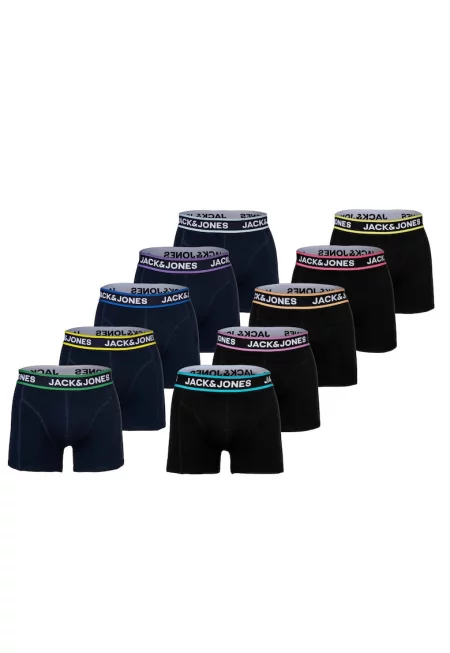 Боксерки Jaclimes с лого - 10 чифта - Черен/Син