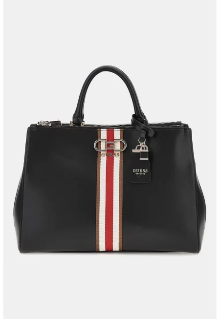 Чанта от еко кожа - Червен/Черен