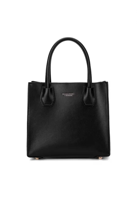 Чанта от еко кожа с отделяща се презрамка - Черен