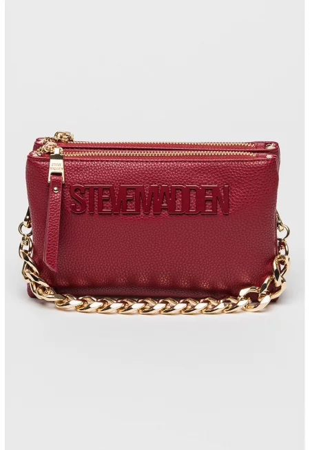 Чанта през рамо Nicco от еко кожа с лого