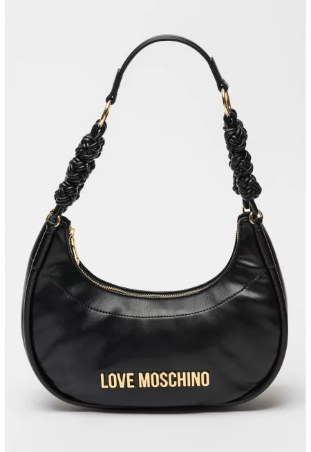 Чанта през рамо от еко кожа - Черен