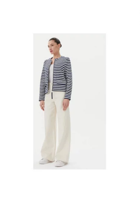 Дамска блуза  15001601 - Полиестер/Памук - Тъмносиня