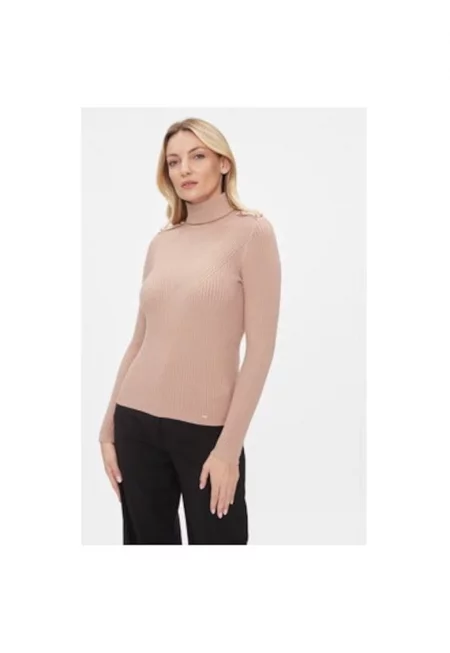 Дамска блуза -  303322236 - Найлон - Кафяв - Кафяв