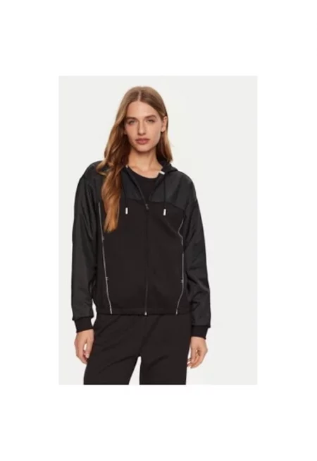 Дамска блуза -  304697852 - Полиестер/Памук - Черна - Черен