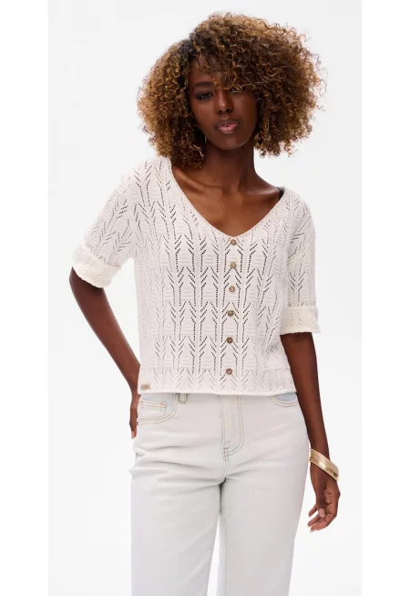 Дамска блуза с къс ръкав Надин