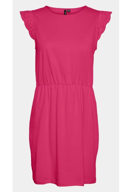 Дамска рокля -  303613181 - Розова - Памук