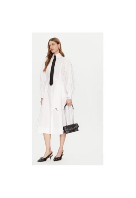 Дамска рокля -  304580253 - Памук - Бяла - Бял