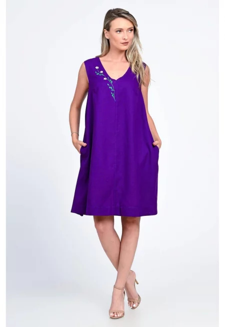 Дамска рокля - Еранте - V-образно деколте