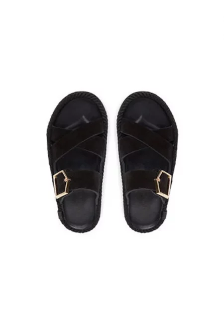 Дамски джапанки - SEV.20-00020 -  Естествена кожа - Черен