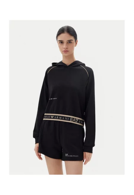 Дамски кецове Emporio Armani  7W000277 AF12501 - Полиестер/Памук - Черни - Черен