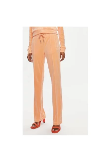 Дамски панталон -  303896072 - Полиестер - Оранжев - Оранжев
