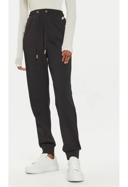 Дамски панталон -  304202612 - Вискоза/Полиестер - Черен