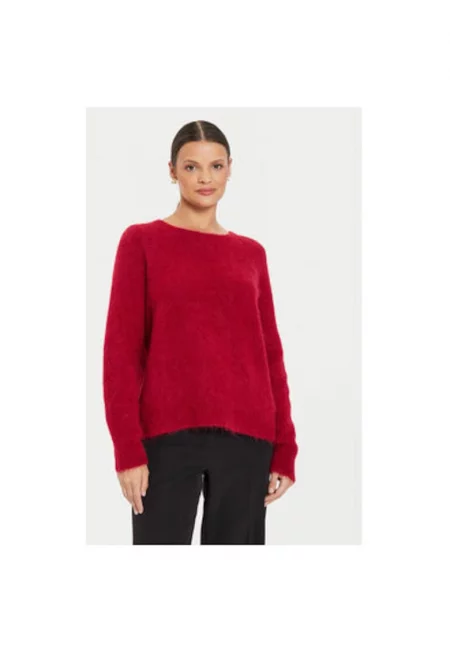 Дамски пуловер -  304610967 - Вълна алпака/Найлон - Един размер INTL - Черен