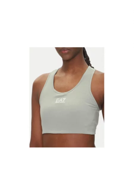 Дамски спортен сутиен - Emporio Armani  сив - полиамид и еластан